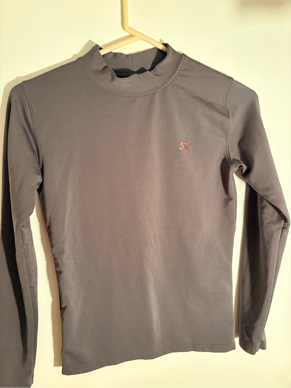 Women's Long Sleeve Swim Tee - Gray with Subtle Logo